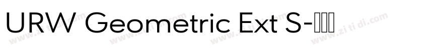 URW Geometric Ext S字体转换